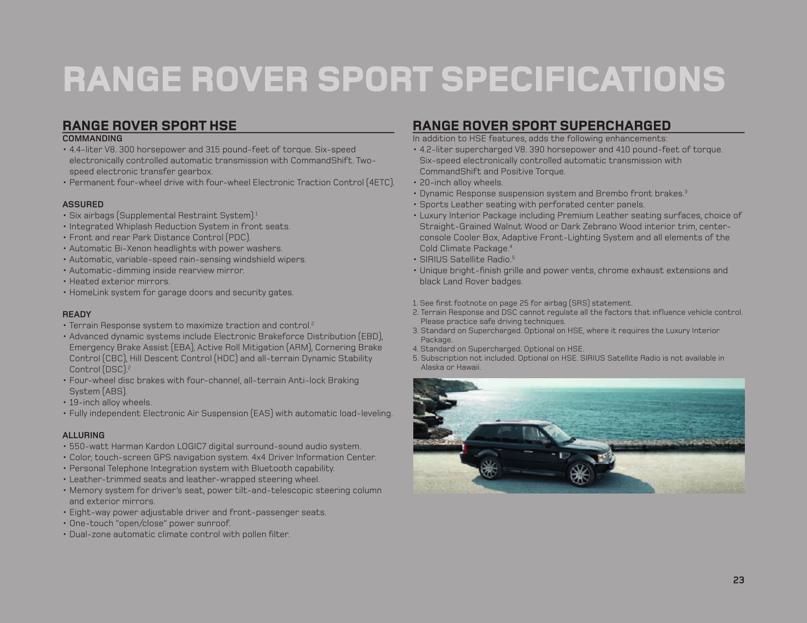 2009 Land Rover Brochure Page 12